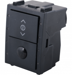 Wandsensor PIR + bediening - zwart